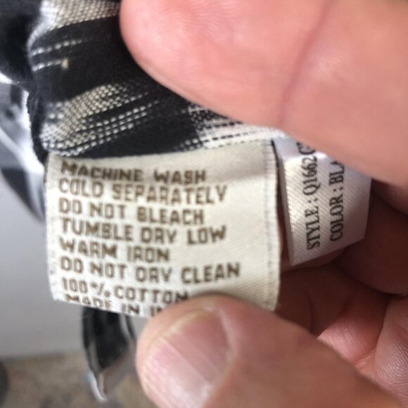 Ryan Michael Shirt Womens Small Black White Plaid Western Pearl Snap Embroidered - Picture 6 of 16